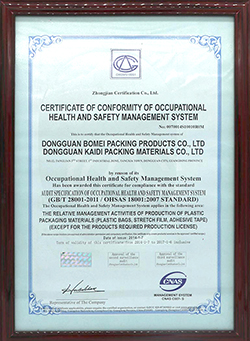 ISO18001：2007